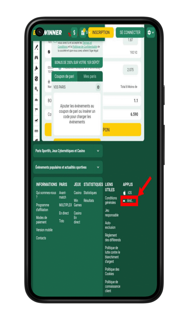Téléchargez l’APK pour Android